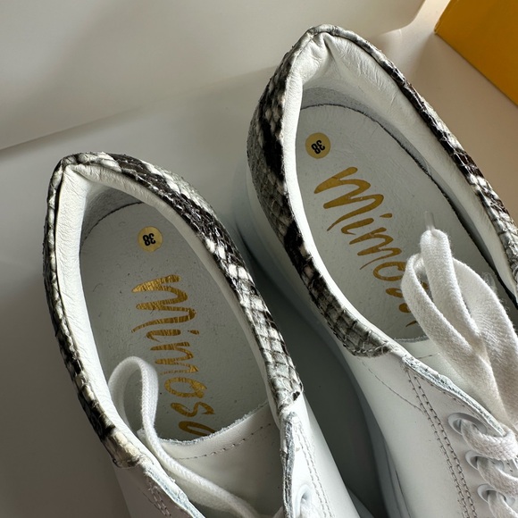 MIMOSA White Platform Sneakers - Picture 5 of 9